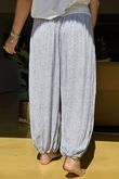 Made in Italy Harem Balloon Pant Pinstripe White /17 = ~